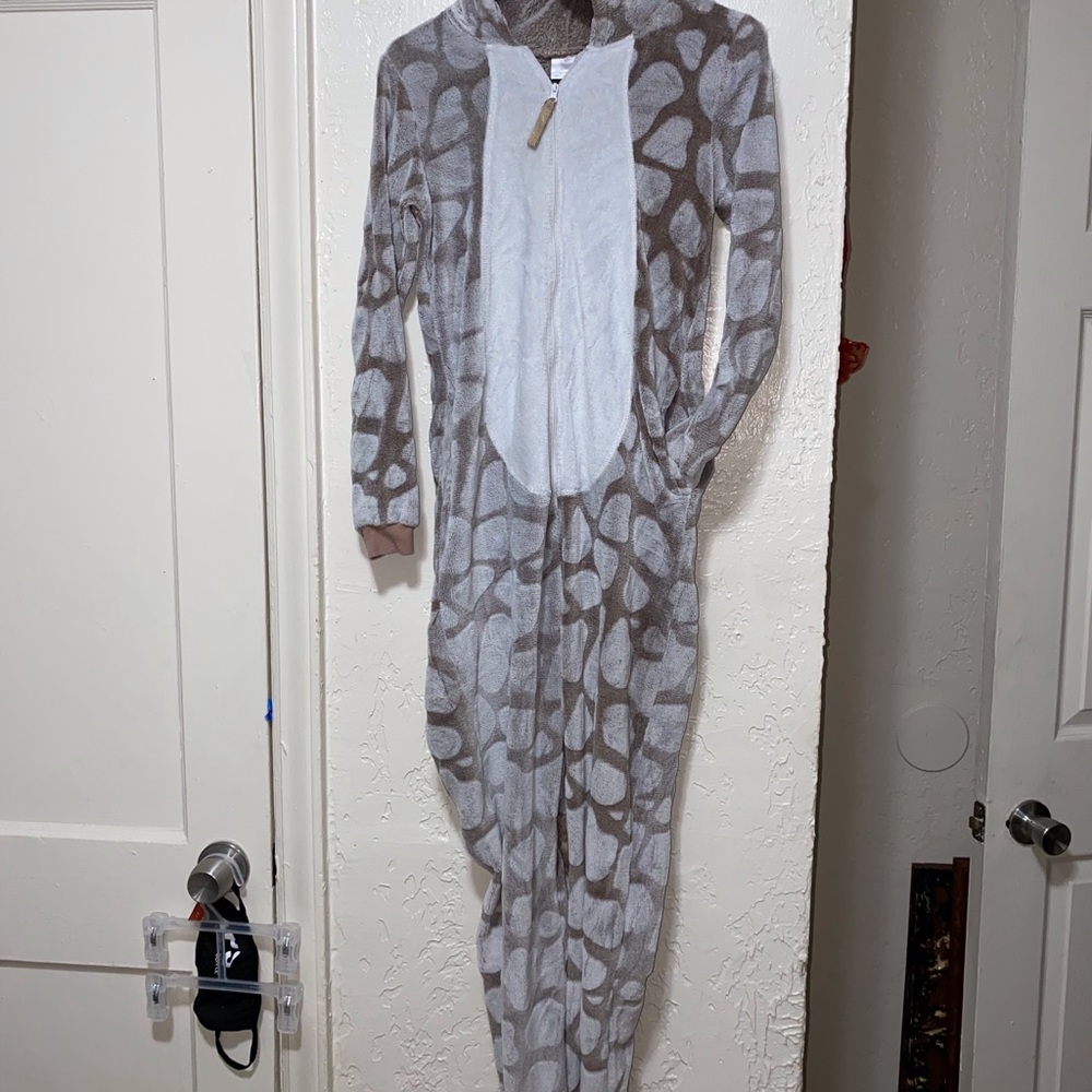 Secret Treasures Gray and White Pajama Onesie